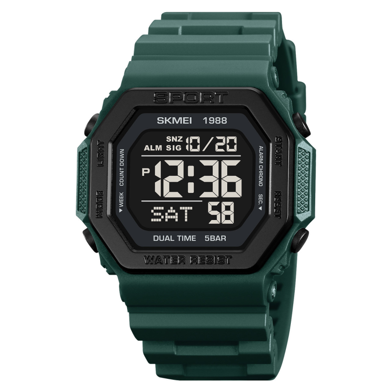 Годинник наручний 1988DKGN SKMEI, DARK GREEN Годинник наручний 1988DKGN SKMEI, DARK GREEN