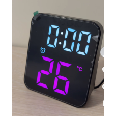 Електронний годинник WL-1214/GH 8015 з LED-дисплеєм рожевий