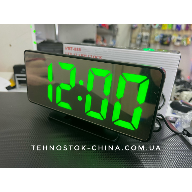 Електронні годинники настільні VST 888 Green