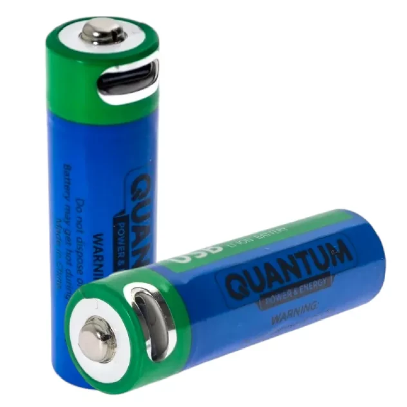 Акумулятор літій-іонний AA Quantum 1950mAh 1.5V (USB-Type-C)