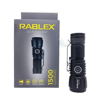Ліхтар ручний акумуляторний Rablex RB900 з прищіпкою/Li-ion 16340/Zoom/Type-C/1500 Lm