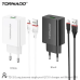Мережевий адаптер блок живлення Tornado TD-15 with Micro USB cable 1USB QC 3.0 Чорний Мережевий адаптер блок живлення Tornado TD-15 with Micro USB cable 1USB QC 3.0 Чорний
