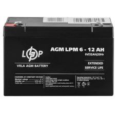 Акумулятор свинцово-кислотний AGM LPM 14Ah 6V