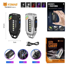 Ліхтар YEMAO YM-M02X XTE+5SMD(RGB), Li-Ion акумулятор, ЗП Type-C, магніт