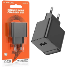 Мережевий зарядний пристрій (МЗП) Borofone BAS11A (1USB/2,1А/Max - 10,5W) чорний