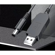 Мережевий шнур для роутера з перетворювачем USB DC 5V -  DC12V 2.1мм х 5.5мм 1А  0.9 м