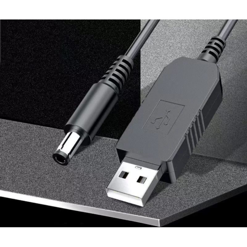 Мережевий шнур для роутера з перетворювачем USB DC 5V - DC12V 2.1мм х 5.5мм 1А 0.9 м Мережевий шнур для роутера з перетворювачем USB DC 5V - DC12V 2.1мм х 5.5мм 1А 0.9 м