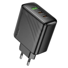 Мережевий зарядний пристрій Hoco CS26A PD45W / 3A USB+2Type-C із швидкою зарядкою Black