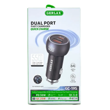 FM модулятор Gerlax GC-19S 3A/1USB/PD сірий
