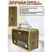 Акумуляторний радіоприймач колонка Kemai Retro (MD-1909BT) з Bluetooth і USB Gold