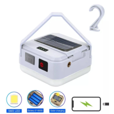 Ліхтар кемпінг DP-K7-100, 3х18650, сонячна панель, power bank, ЗУ Type-C, гачок