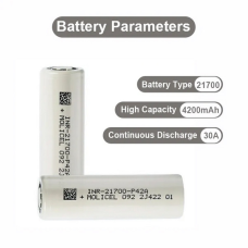 Акумулятор molicel Li-ion 21700 (без захисту) 4200mAh bulk