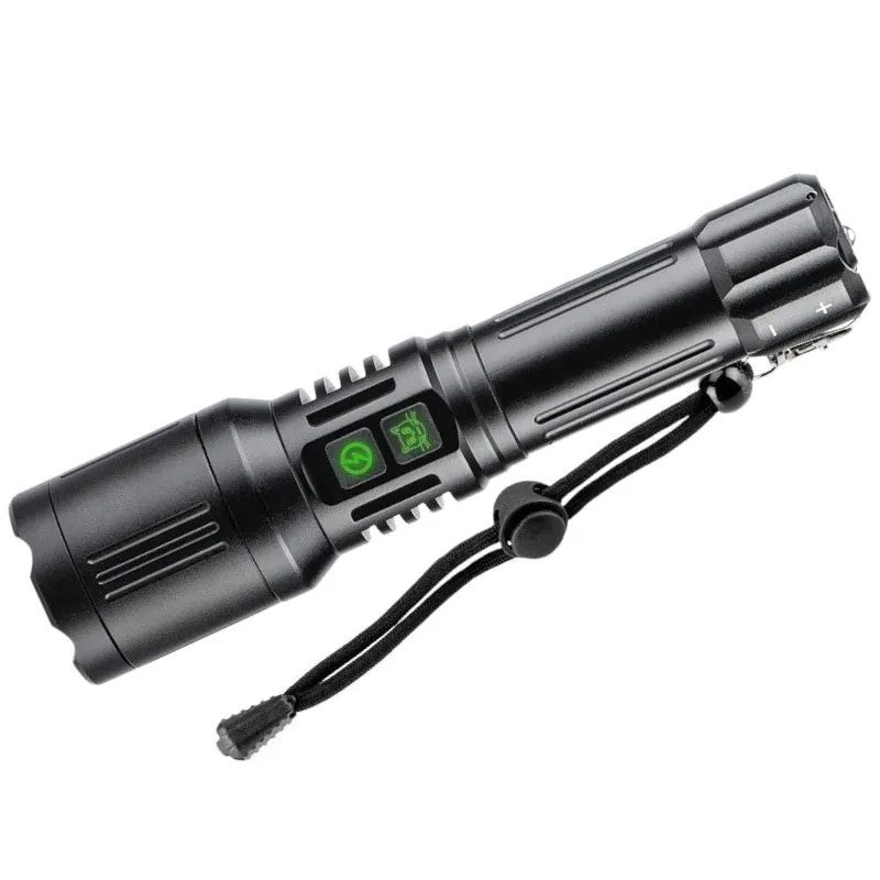 Ліхтар ручний YEMAO YM-G263-TG (white) + лазер (red+green) (3р+2р/500lm/zoom/1x26650/ЗП Type-C) 19,5см Ліхтар ручний YEMAO YM-G263-TG (white) + лазер (red+green) (3р+2р/500lm/zoom/1x26650/ЗП Type-C) 19,5см